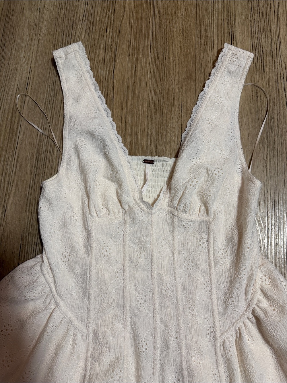New Free People Eyelet V-Neck Sundress M - Picture 2 of 5